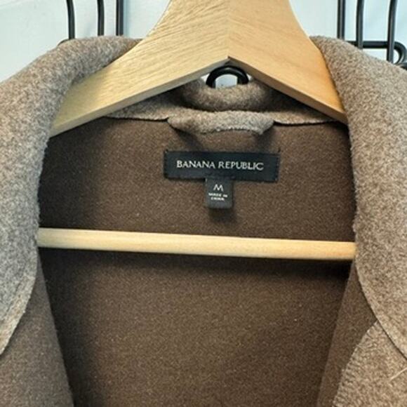 Banana Republic Womens Medium Structured 4 Pocket Button Shacket Shirt Jacket - Picture 3 of 10